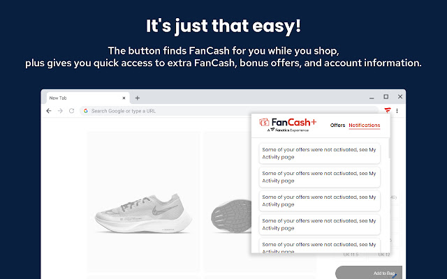 FanCash+® Shopping button chrome谷歌浏览器插件_扩展第2张截图