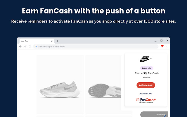 FanCash+® Shopping button chrome谷歌浏览器插件_扩展第3张截图