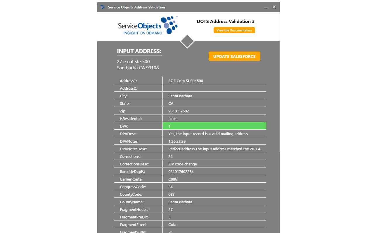 DOTS Address Validation for Salesforce chrome谷歌浏览器插件_扩展第1张截图