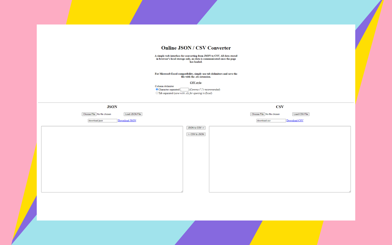 CSV to JSON Converter chrome谷歌浏览器插件_扩展第1张截图