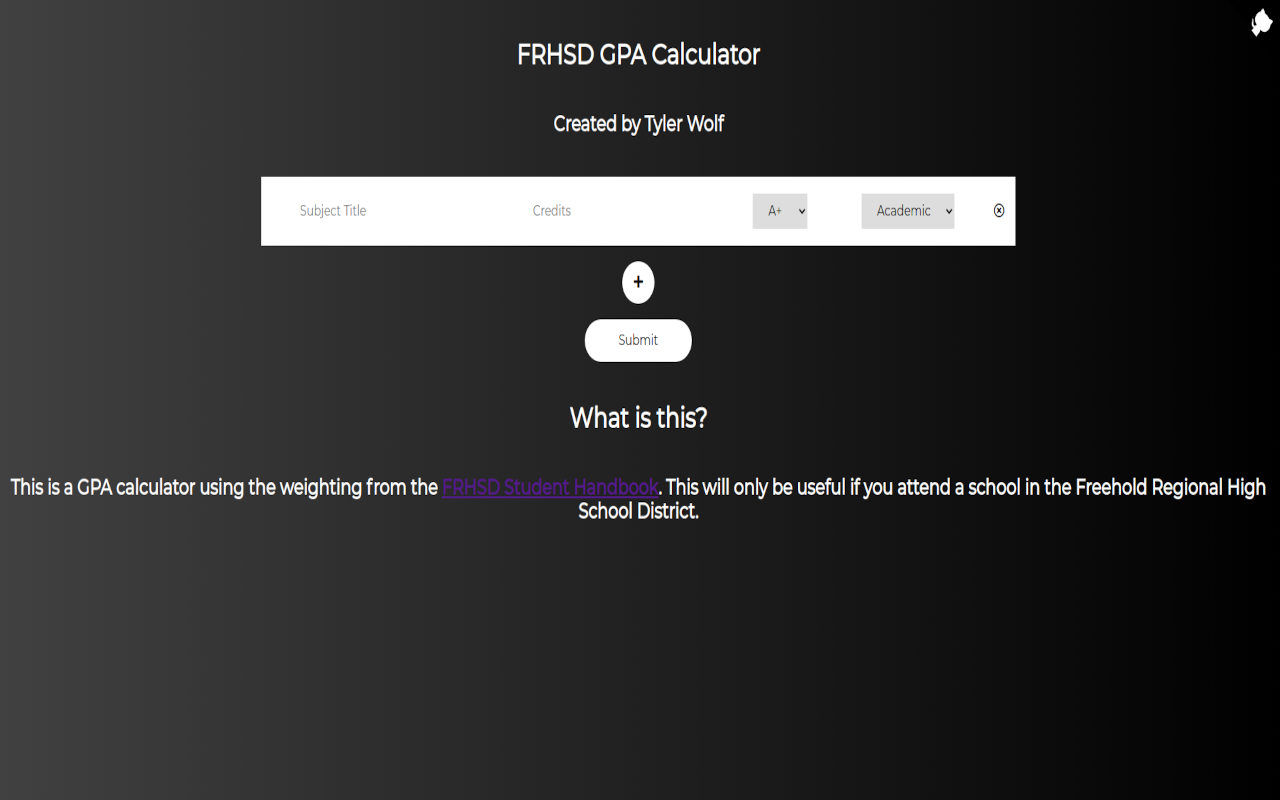 FRHSD GPA Calculator chrome谷歌浏览器插件_扩展第1张截图