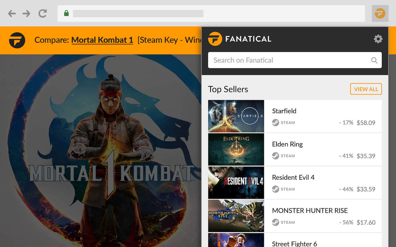 Fanatical PC 游戏价格比较 chrome谷歌浏览器插件_扩展第3张截图