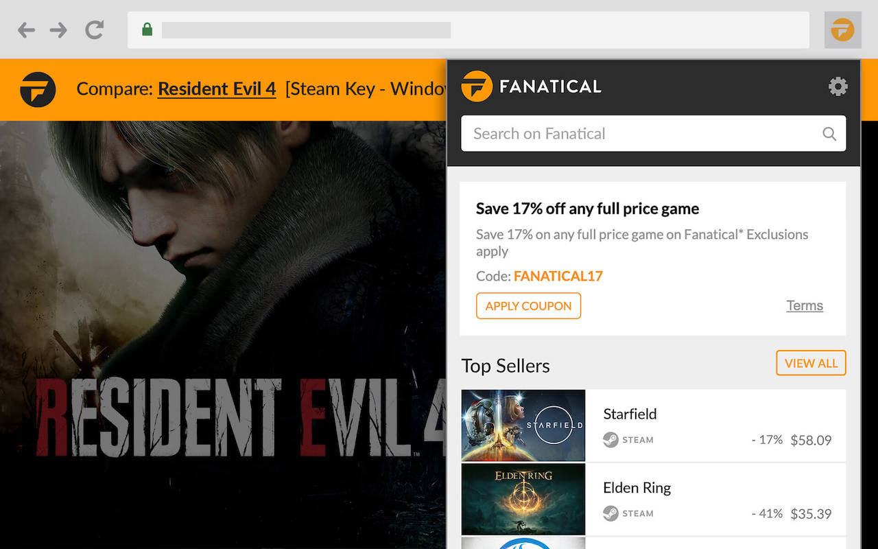 Fanatical PC 游戏价格比较 chrome谷歌浏览器插件_扩展第4张截图