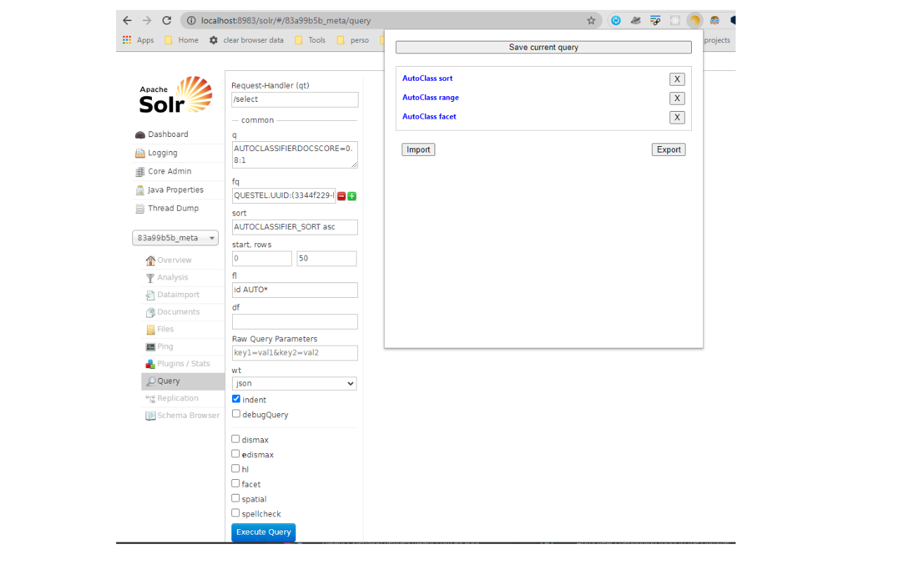 Solr 4.1 helper chrome谷歌浏览器插件_扩展第2张截图