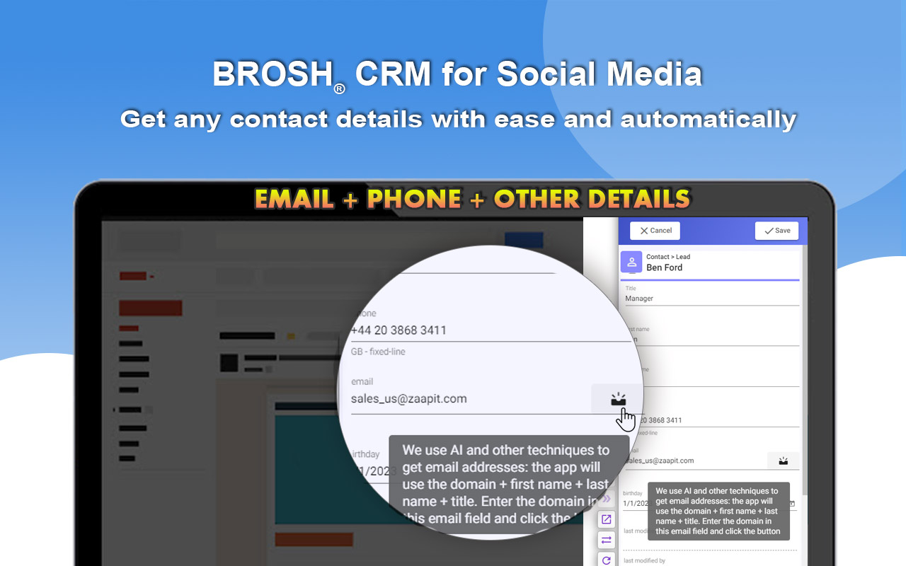 BROSH for LinkedIn and Gmail + Automation chrome谷歌浏览器插件_扩展第3张截图