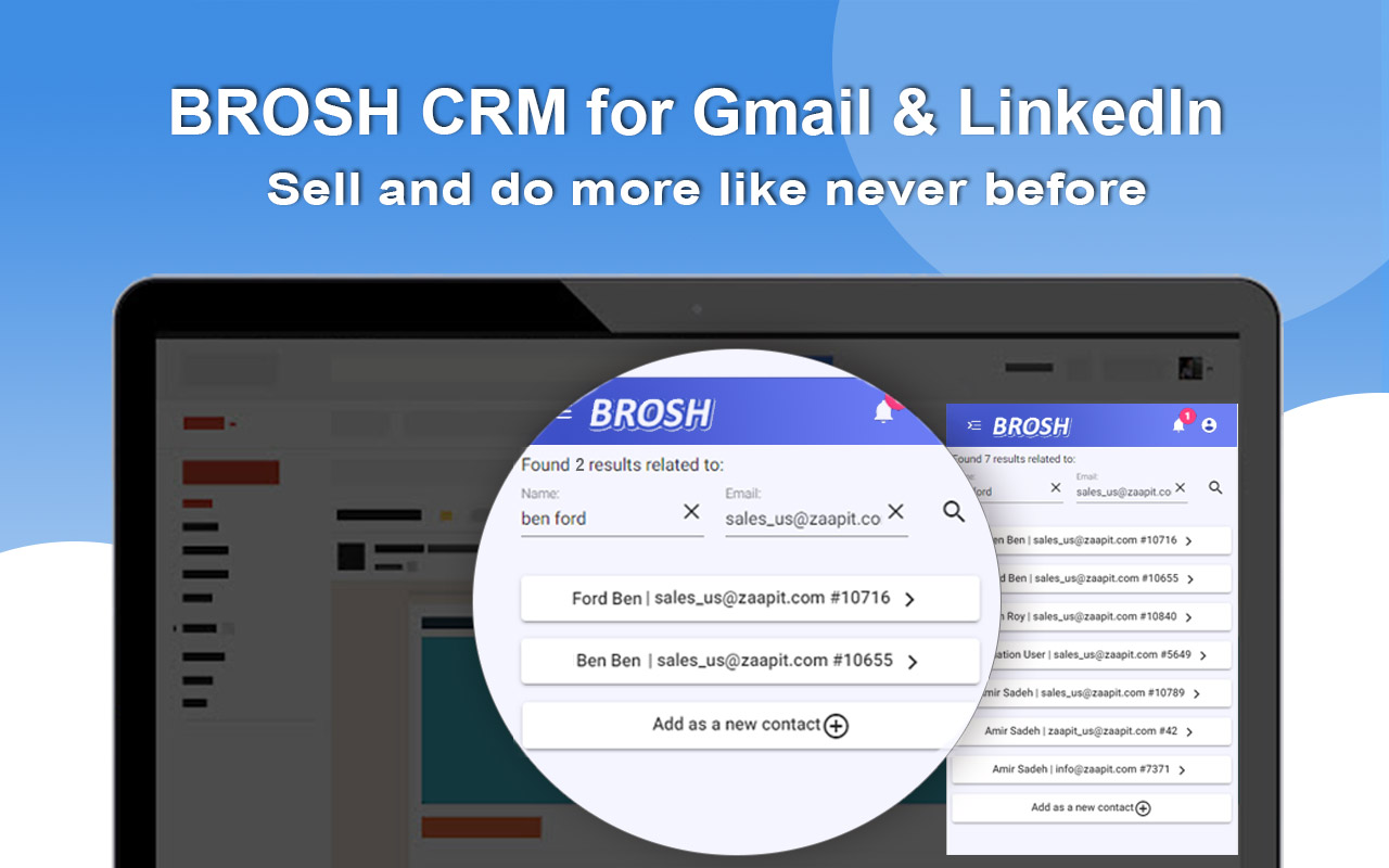 BROSH for LinkedIn and Gmail + Automation chrome谷歌浏览器插件_扩展第4张截图