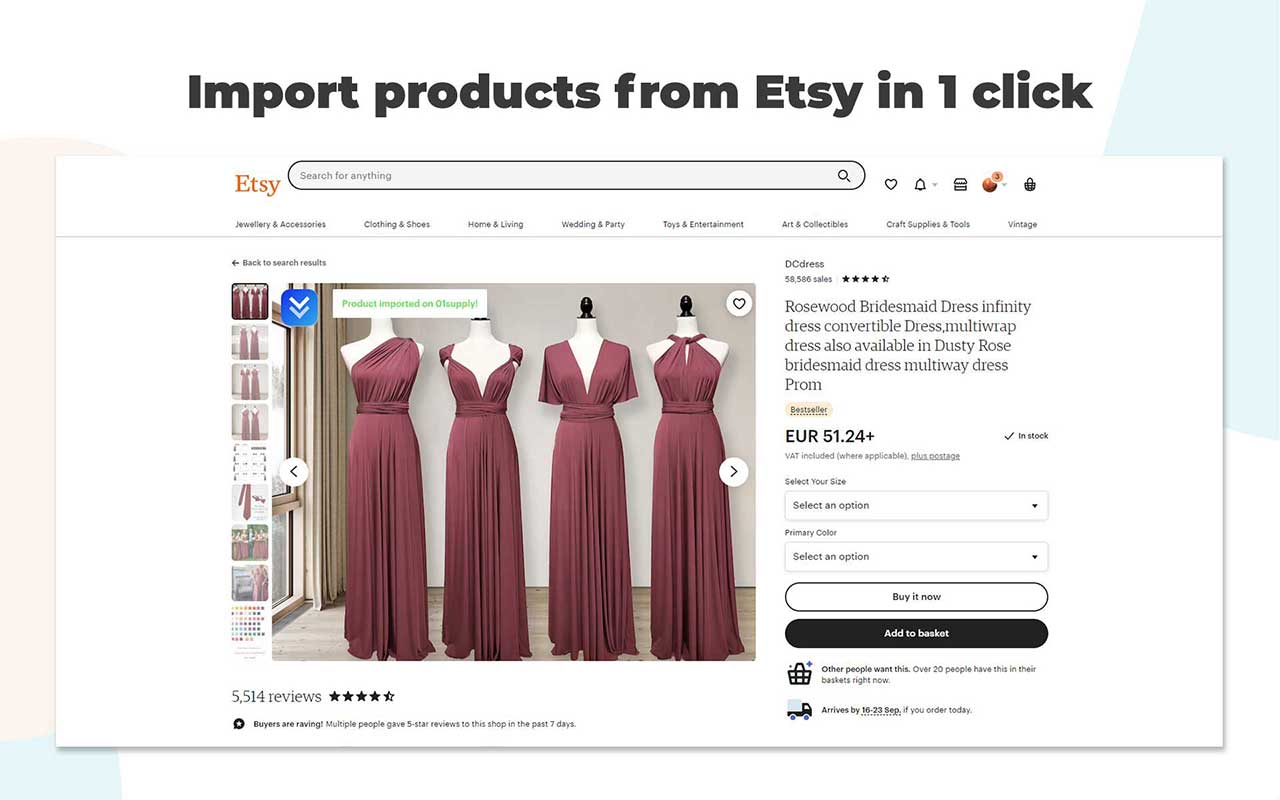 01supply | Import Etsy products to Shopify chrome谷歌浏览器插件_扩展第3张截图