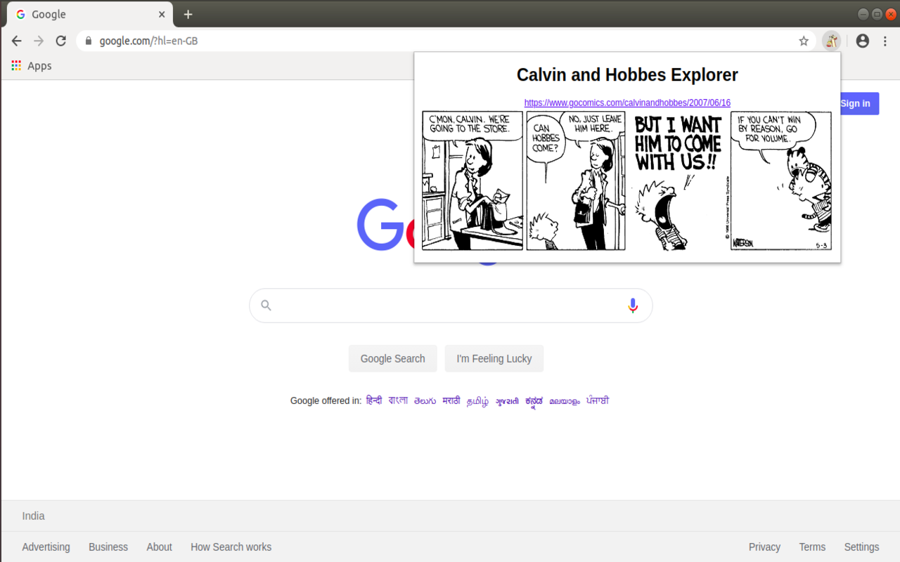 Calvin and Hobbes Explorer chrome谷歌浏览器插件_扩展第3张截图