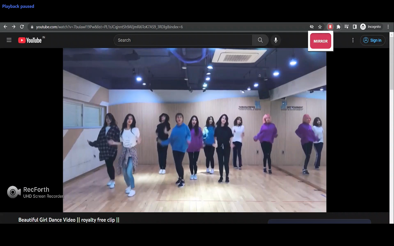 MirrorPlay : Youtube Mirror chrome谷歌浏览器插件_扩展第1张截图