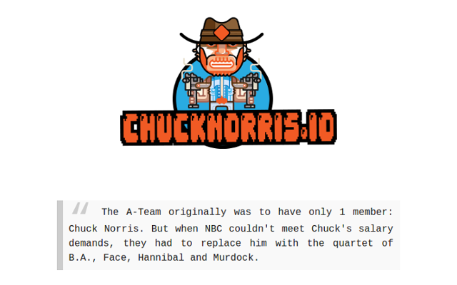 Chuck Norris Facts - chucknorris.io chrome谷歌浏览器插件_扩展第1张截图