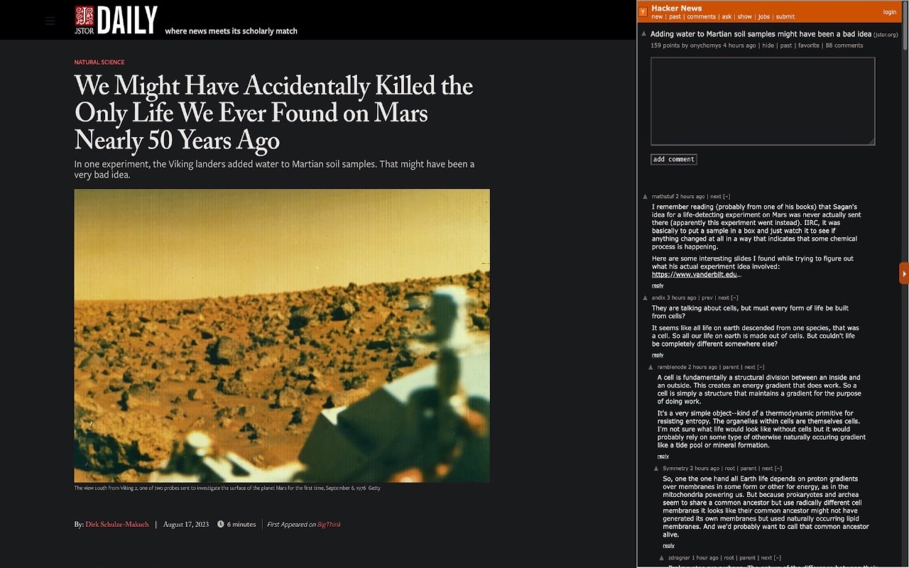 SideHN chrome谷歌浏览器插件_扩展第1张截图