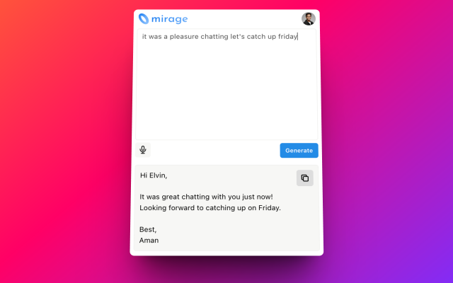 Mirage chrome谷歌浏览器插件_扩展第1张截图