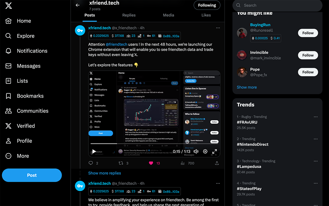 xfriend.tech chrome谷歌浏览器插件_扩展第1张截图