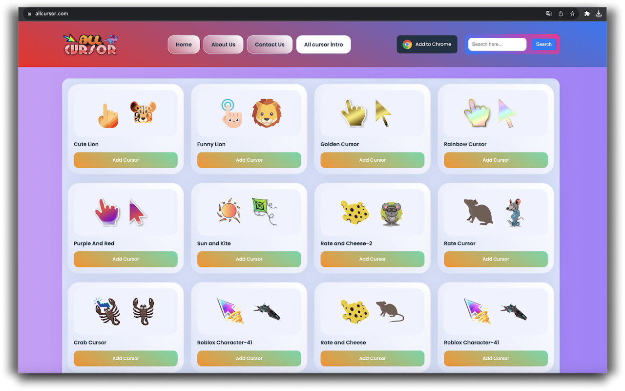 Roblox Characters Custom Cursor chrome谷歌浏览器插件_扩展第3张截图