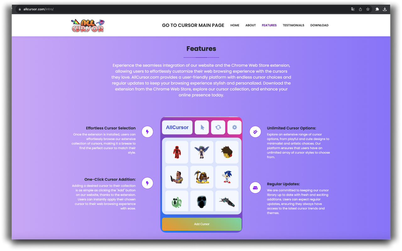 Roblox Characters Custom Cursor chrome谷歌浏览器插件_扩展第5张截图