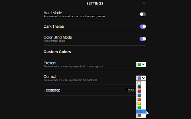 Wordle Color Customizer chrome谷歌浏览器插件_扩展第1张截图