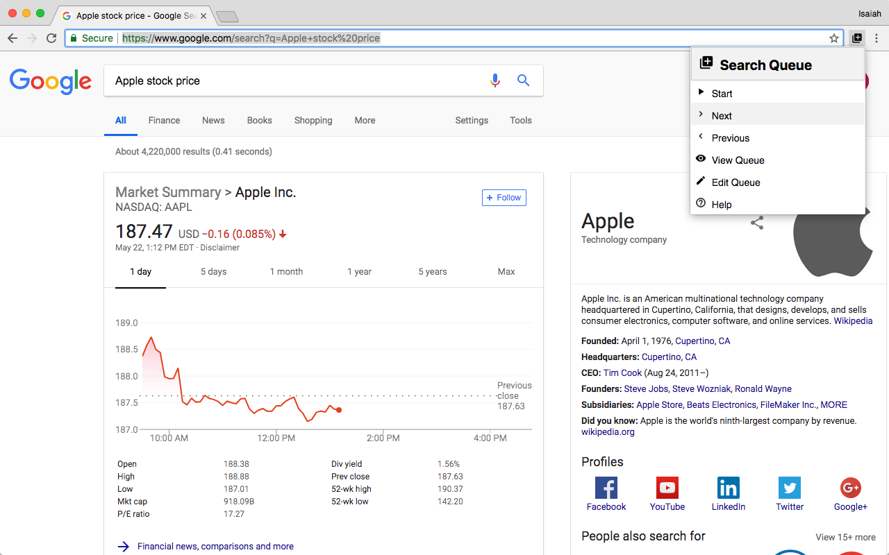 Search Queue chrome谷歌浏览器插件_扩展第1张截图