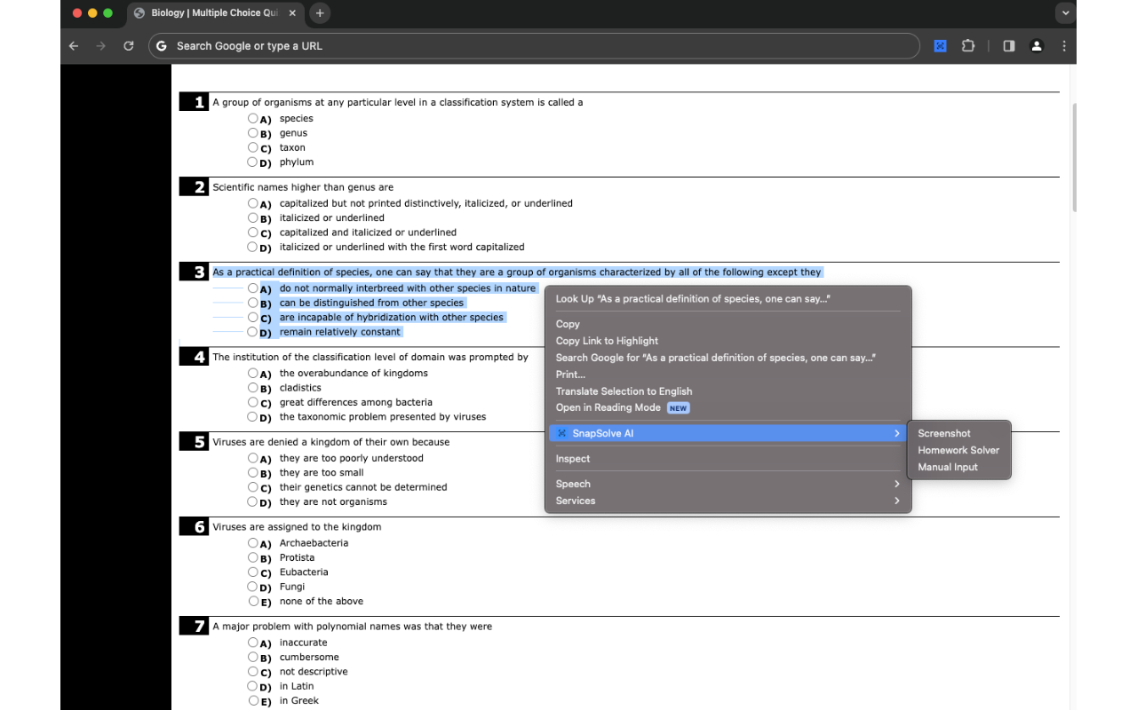 SnapSolve AI chrome谷歌浏览器插件_扩展第1张截图