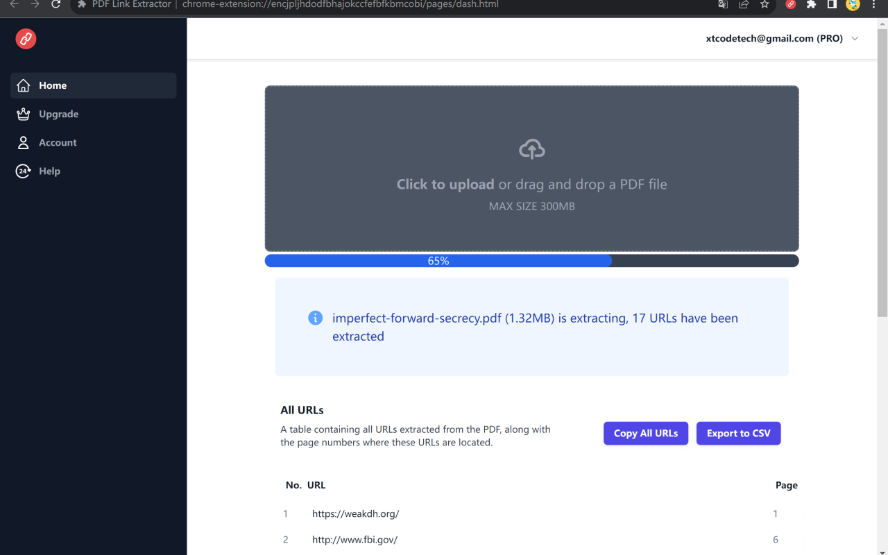 PDF Link Extractor chrome谷歌浏览器插件_扩展第3张截图