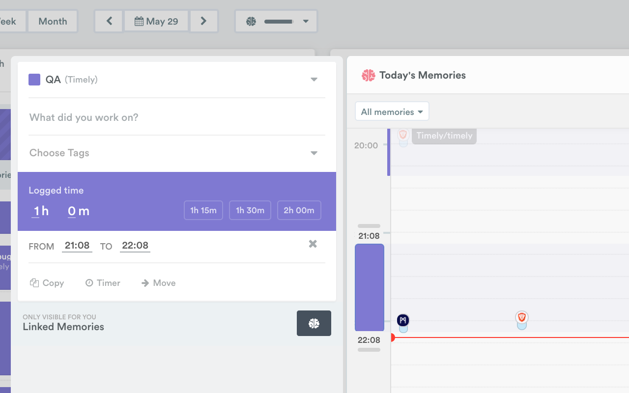 T-Click: Timer to log work to Timely chrome谷歌浏览器插件_扩展第3张截图