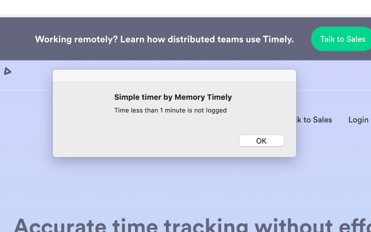 T-Click: Timer to log work to Timely chrome谷歌浏览器插件_扩展第4张截图