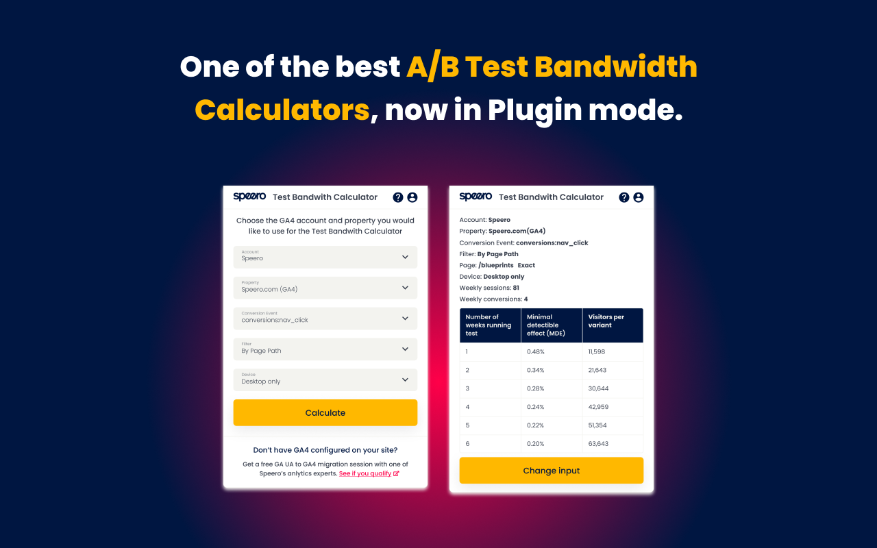 A/B Pre-test Calculator by Speero chrome谷歌浏览器插件_扩展第1张截图