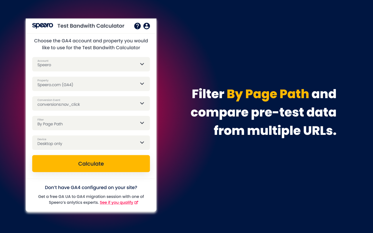 A/B Pre-test Calculator by Speero chrome谷歌浏览器插件_扩展第3张截图