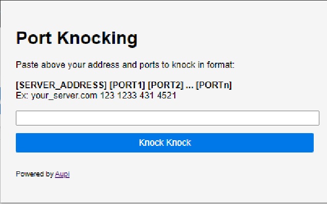 Port Knocking chrome谷歌浏览器插件_扩展第1张截图
