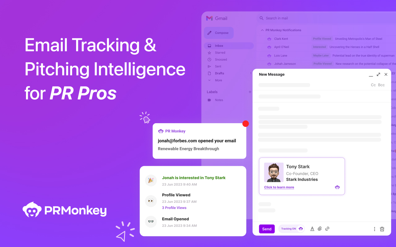 PR Monkey: Email Tracking & Pitching Insights chrome谷歌浏览器插件_扩展第4张截图