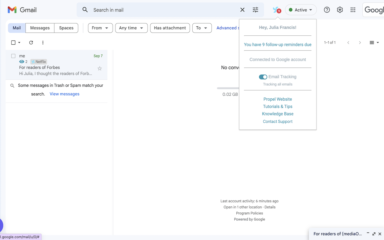 Propel - The First Smart CRM for PR chrome谷歌浏览器插件_扩展第3张截图