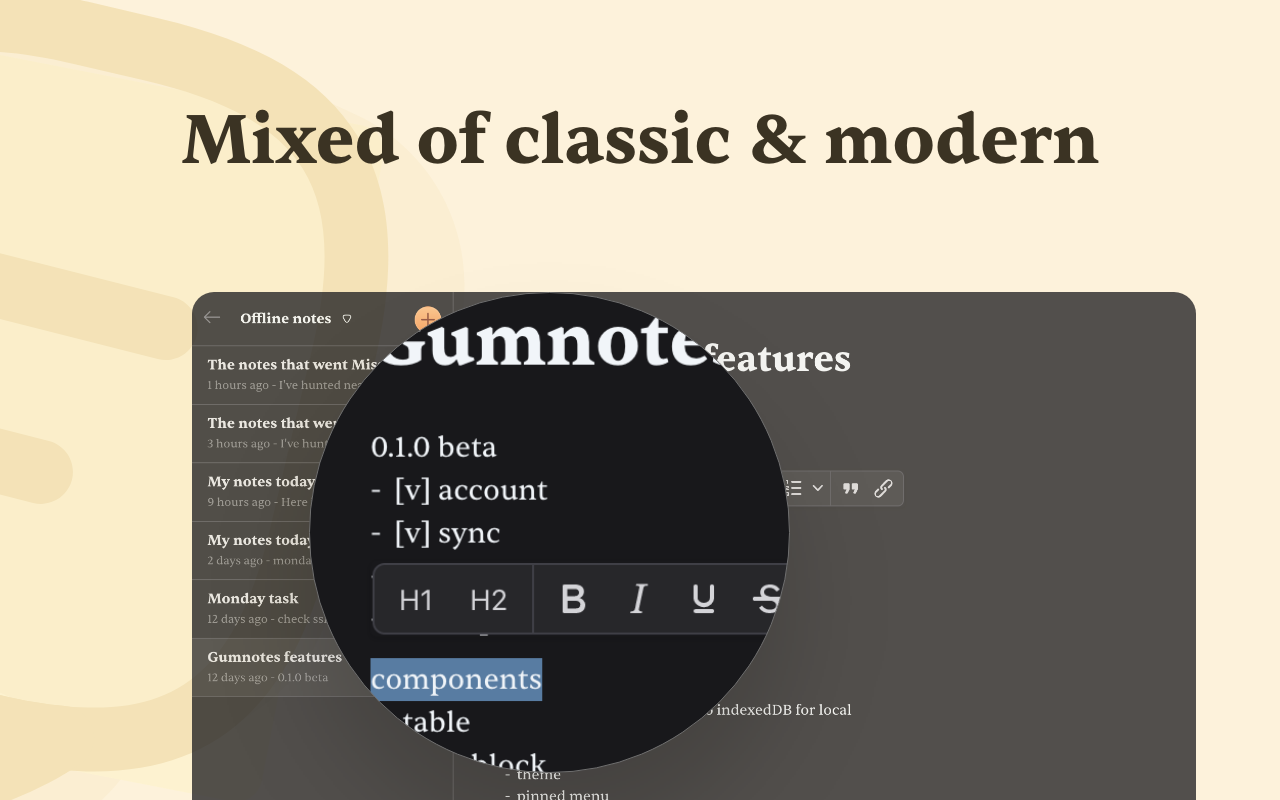 Gumnotes chrome谷歌浏览器插件_扩展第2张截图