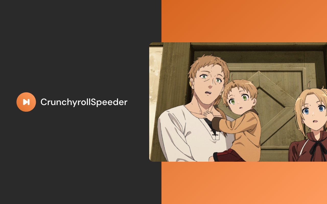 Crunchyroll Speeder: adjust playback speed chrome谷歌浏览器插件_扩展第1张截图