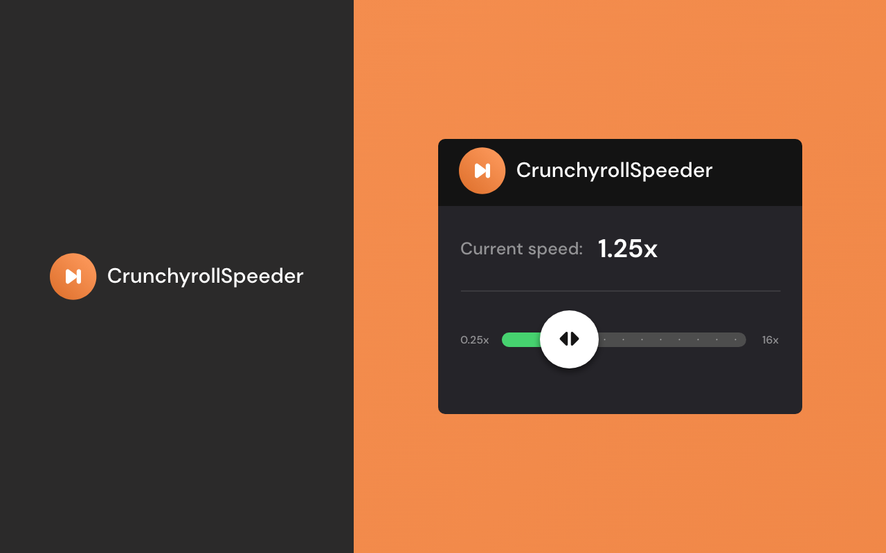 Crunchyroll Speeder: adjust playback speed chrome谷歌浏览器插件_扩展第2张截图