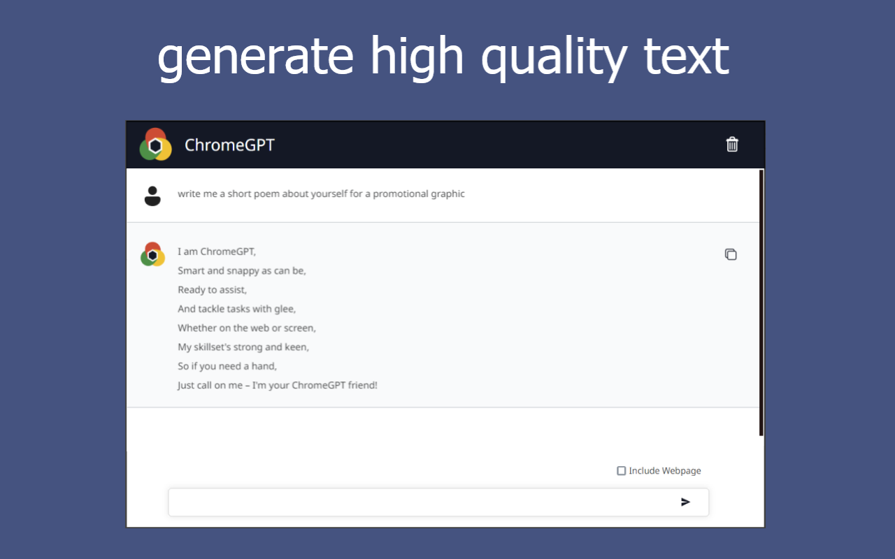 ChromeGPT for ChatGPT chrome谷歌浏览器插件_扩展第2张截图