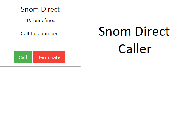 Snom Direct Caller chrome谷歌浏览器插件_扩展第1张截图