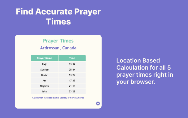 Salaat - Prayer Times chrome谷歌浏览器插件_扩展第2张截图