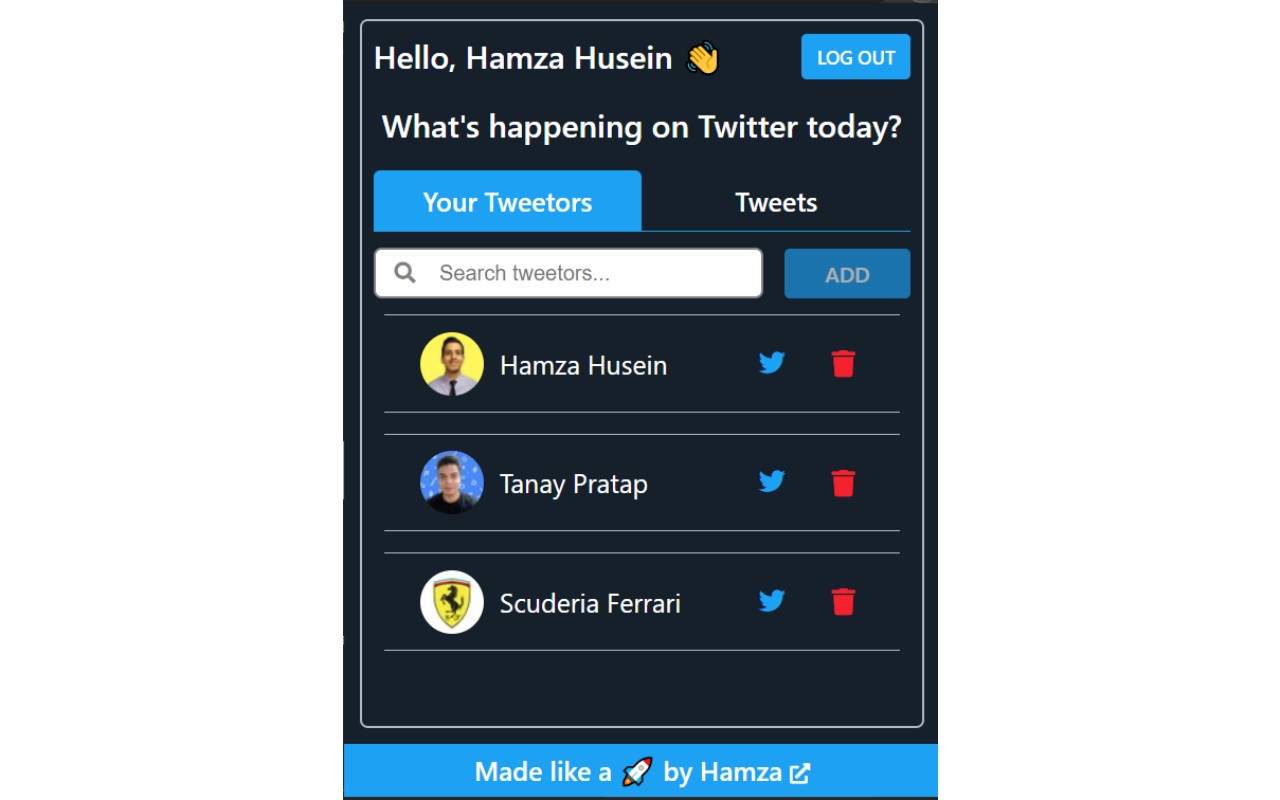 Tweetors chrome谷歌浏览器插件_扩展第3张截图