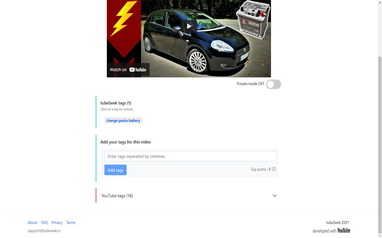 tubeSeek :Personal YouTube tags, any language chrome谷歌浏览器插件_扩展第2张截图