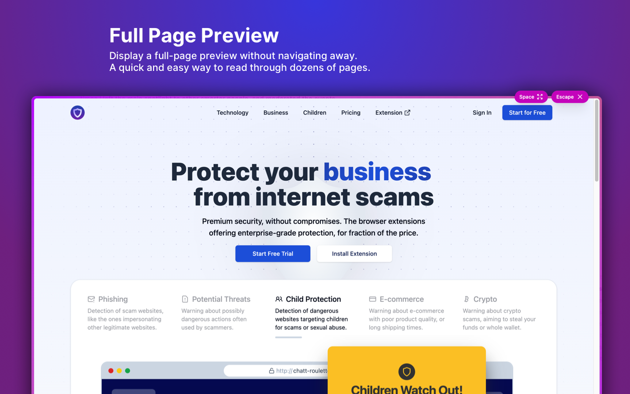 SneakPeek chrome谷歌浏览器插件_扩展第5张截图