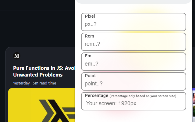 CSS Unites chrome谷歌浏览器插件_扩展第1张截图