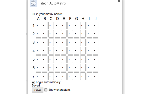 Titech AutoMatrix chrome谷歌浏览器插件_扩展第2张截图