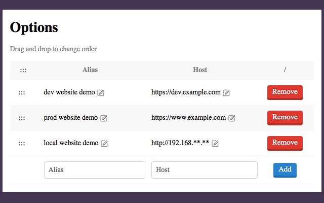URL's Host Switcher chrome谷歌浏览器插件_扩展第1张截图