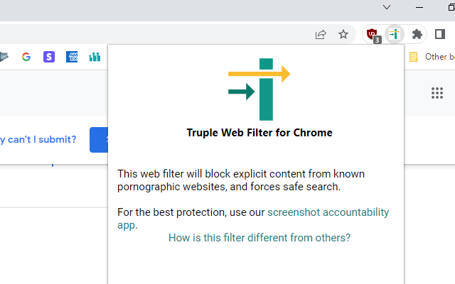 Truple Web Filter for Chrome chrome谷歌浏览器插件_扩展第1张截图