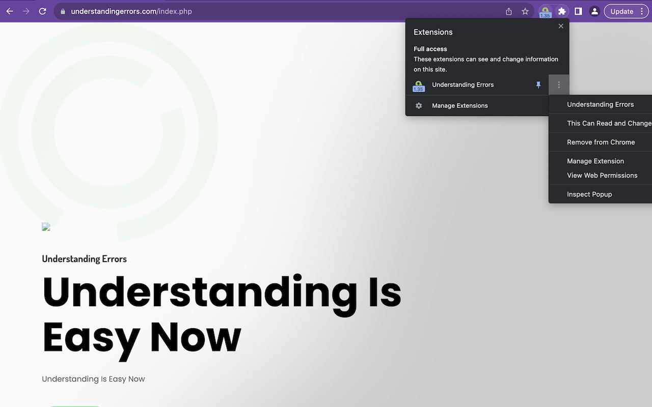 Understanding Errors chrome谷歌浏览器插件_扩展第1张截图