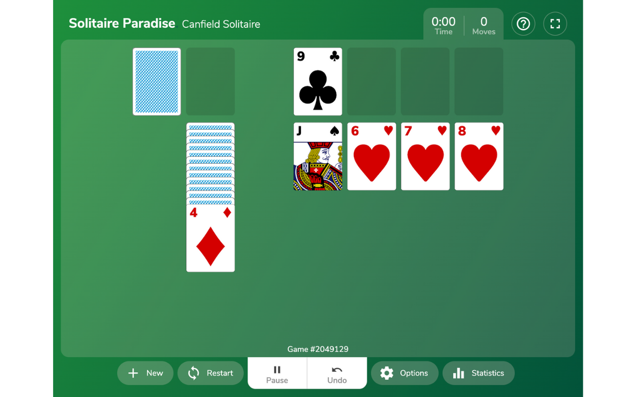Canfield Solitaire - Play Canfield Card Games chrome谷歌浏览器插件_扩展第2张截图