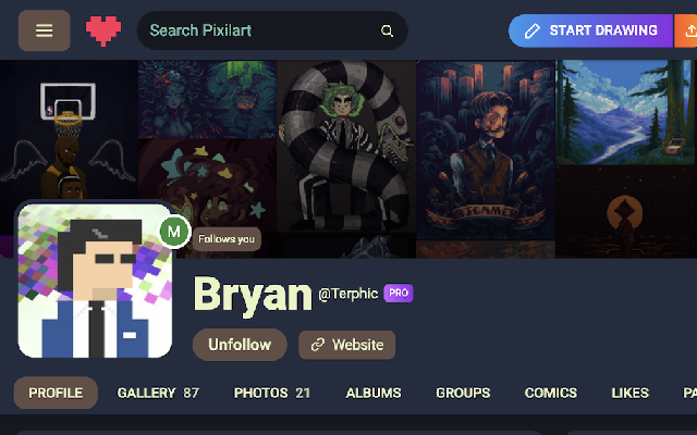 pixilart themer chrome谷歌浏览器插件_扩展第2张截图