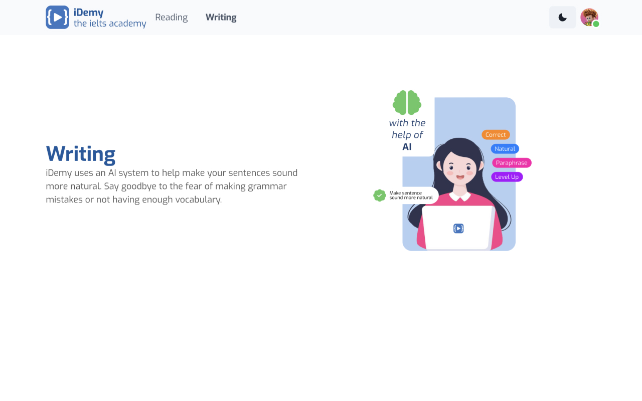 iDemy - The IELTS Academy chrome谷歌浏览器插件_扩展第4张截图