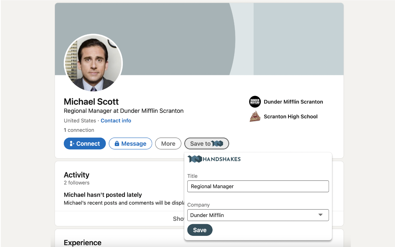 Hundred Handshakes chrome谷歌浏览器插件_扩展第1张截图