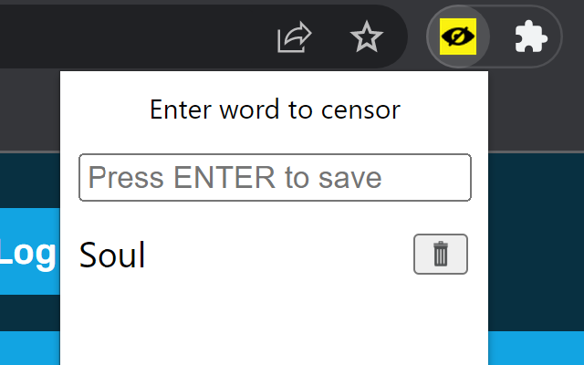 Censor Words chrome谷歌浏览器插件_扩展第1张截图
