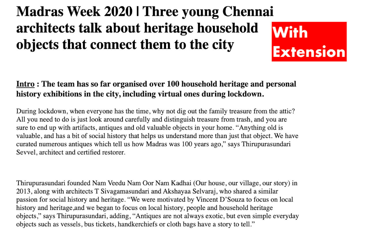 Free TheHindu chrome谷歌浏览器插件_扩展第1张截图